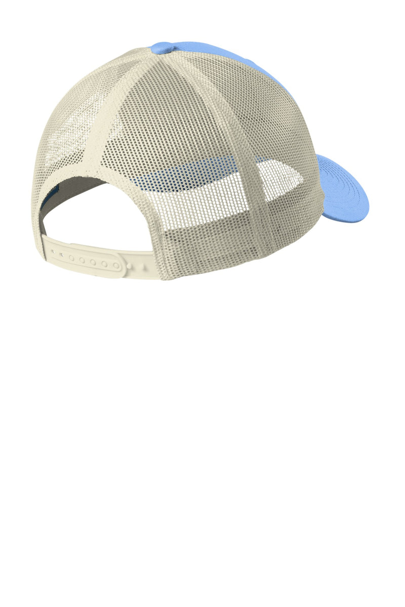 Port Authority  Low-Profile Snapback Trucker Cap - Carolina Blue/ Ecru