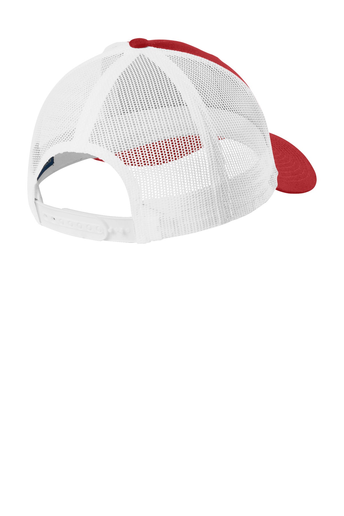 Port Authority  Low-Profile Snapback Trucker Cap - Flame Red/ White