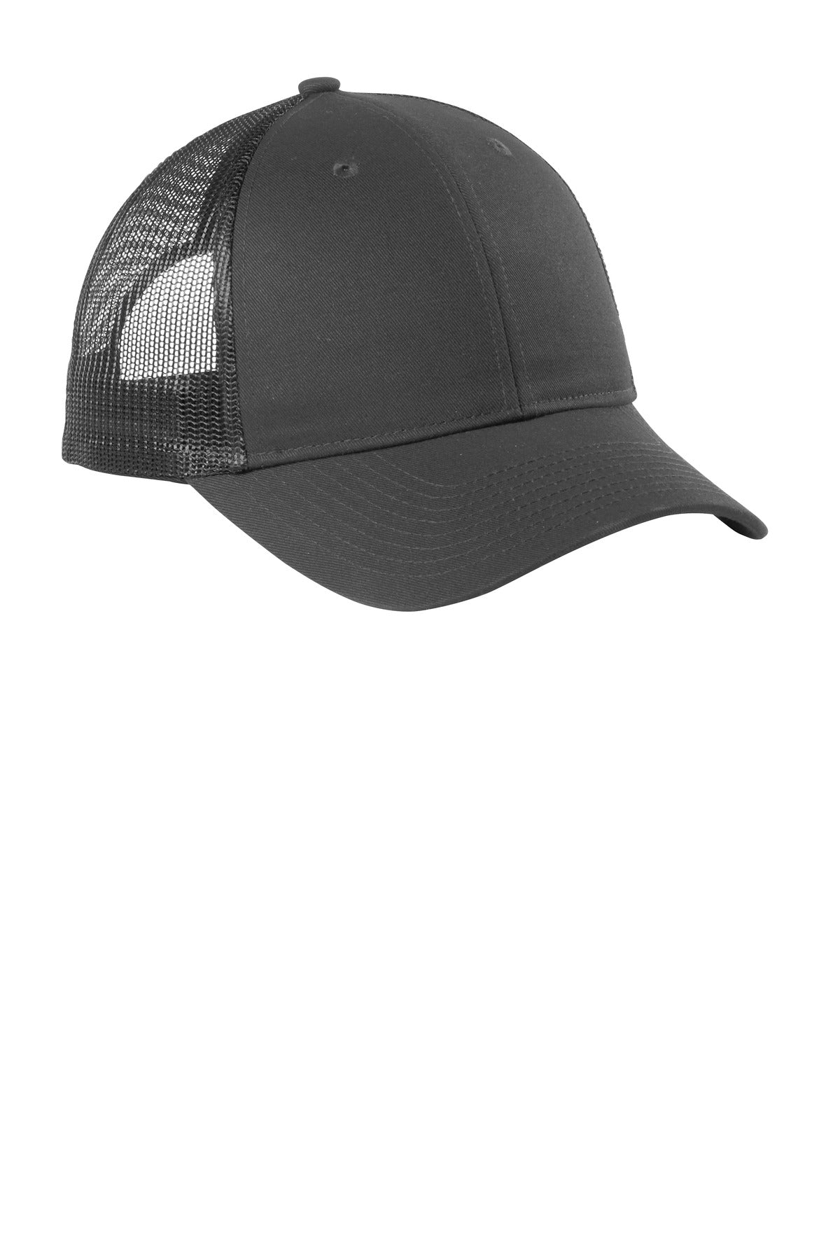 Port Authority  Low-Profile Snapback Trucker Cap - Grey Steel