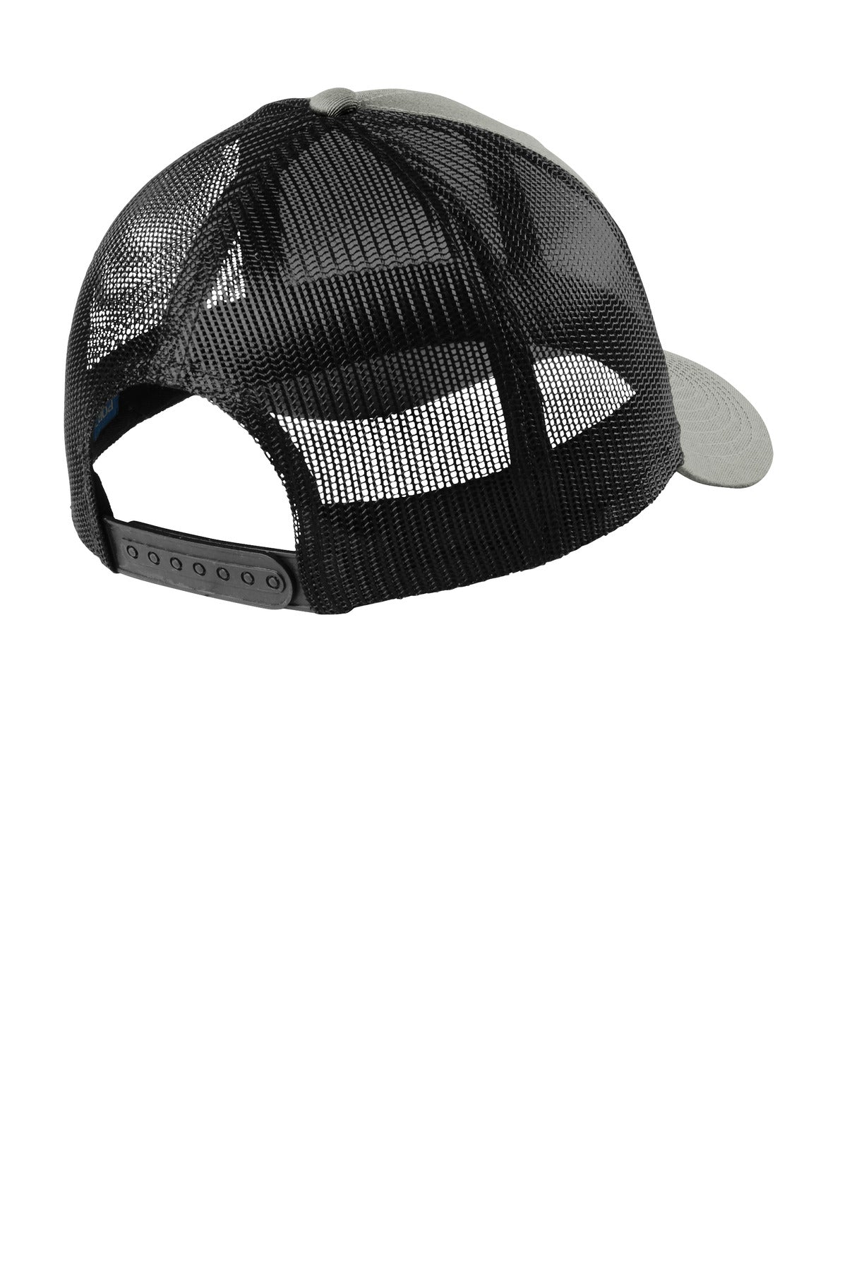 Port Authority  Low-Profile Snapback Trucker Cap - Heather Grey/ Black