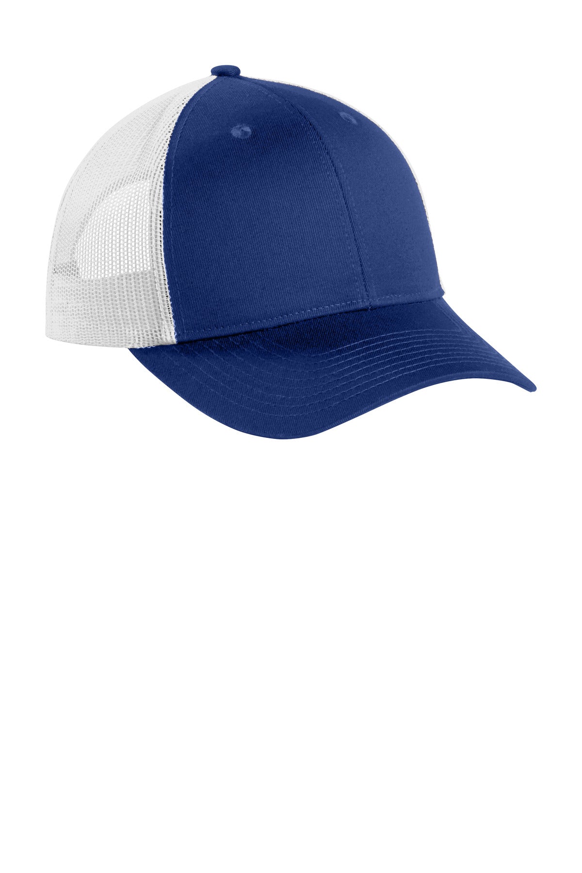 Port Authority  Low-Profile Snapback Trucker Cap - Patriot Blue/ White