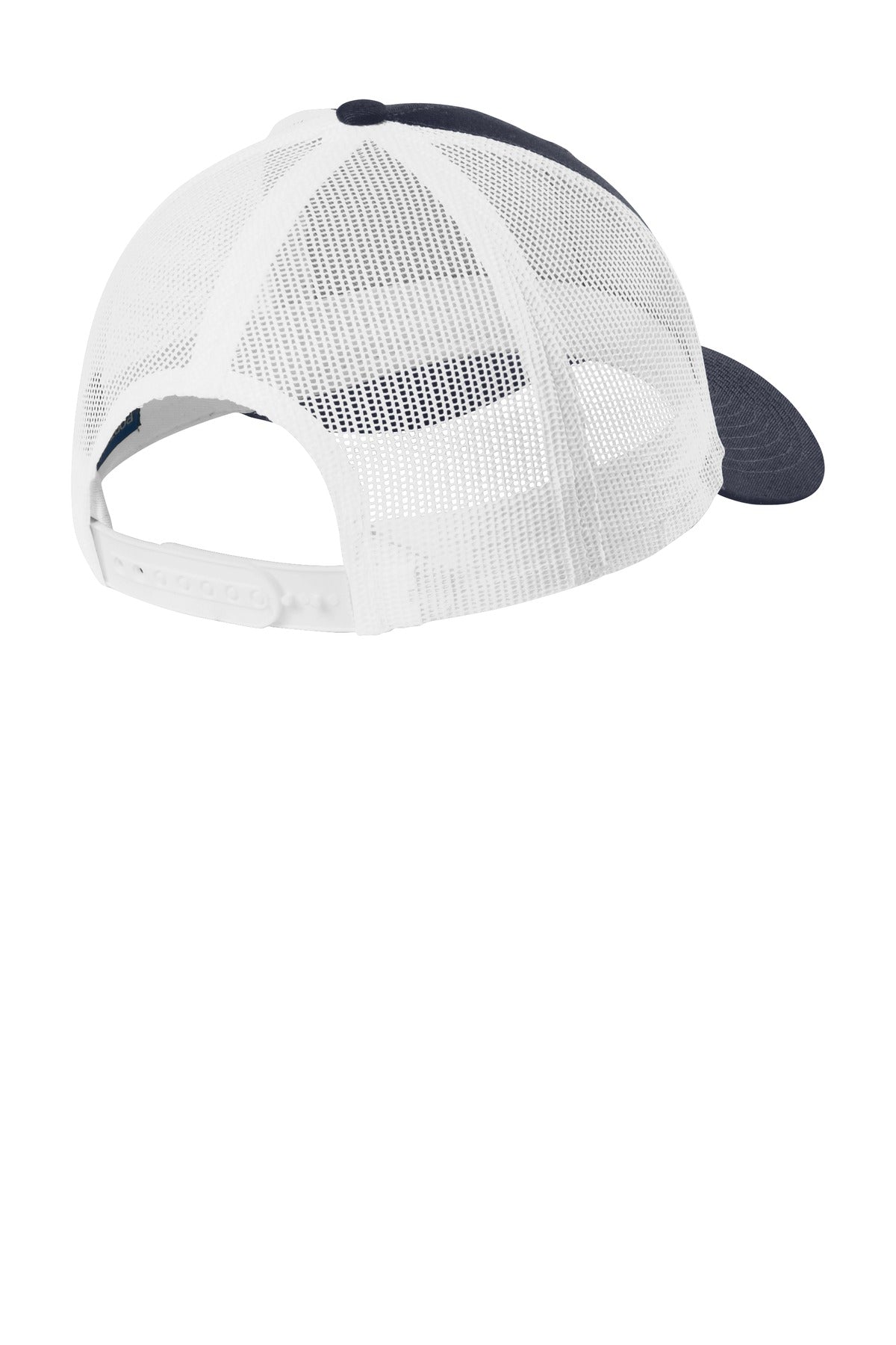 Port Authority  Low-Profile Snapback Trucker Cap - Rich Navy/ White