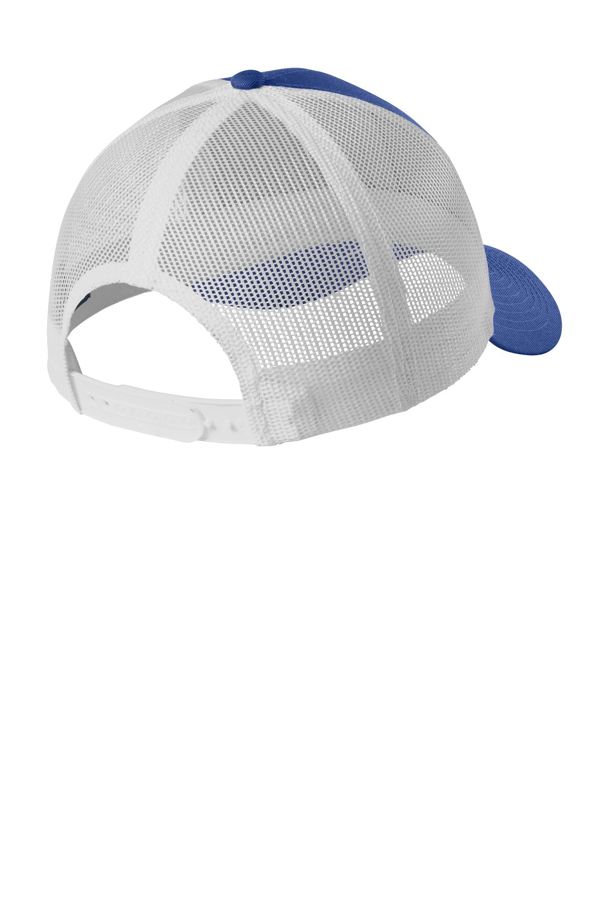 Port Authority  Low-Profile Snapback Trucker Cap - True Blue Heather/ Silver Mist