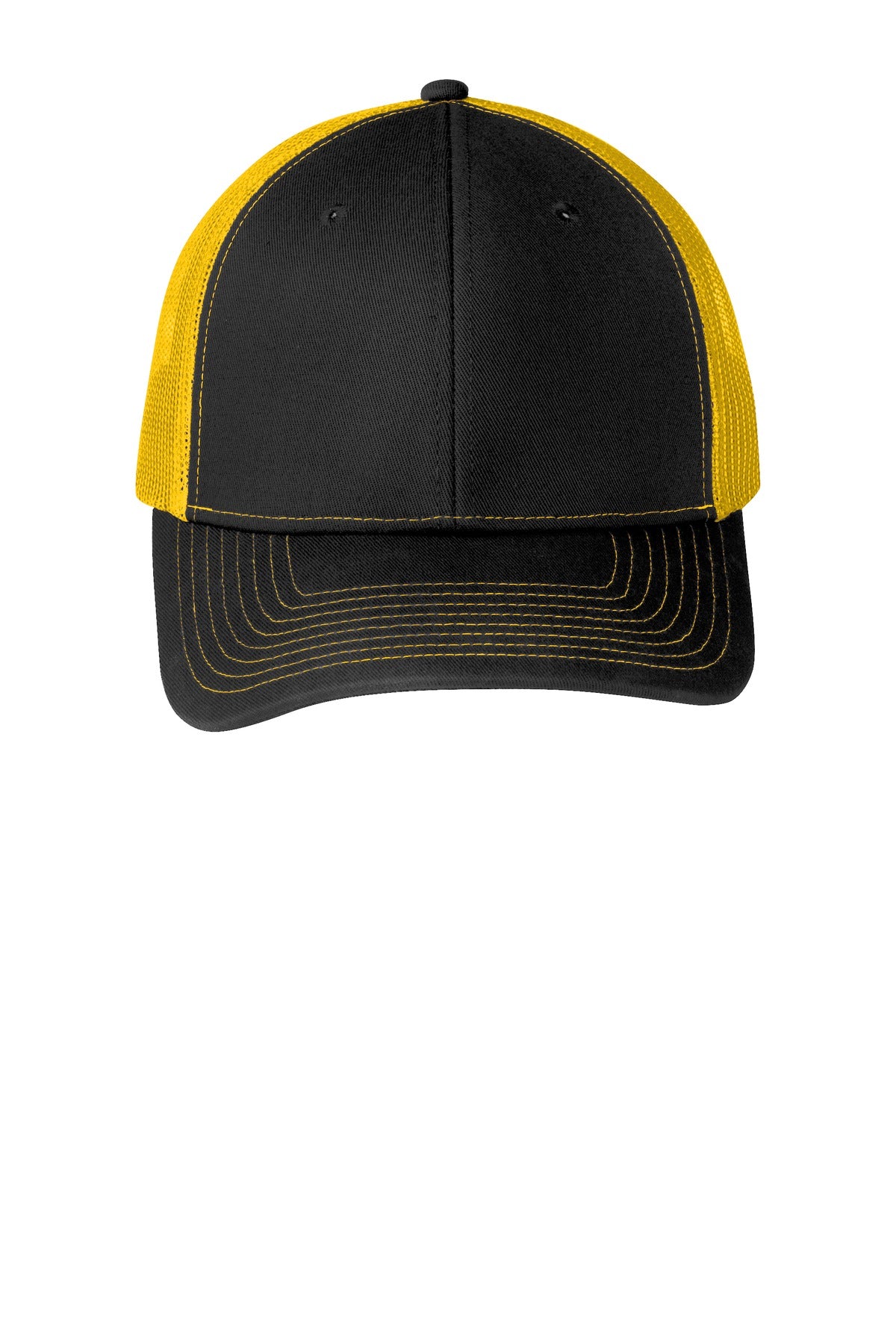 Port Authority Snapback Trucker Cap - Black/ Gold