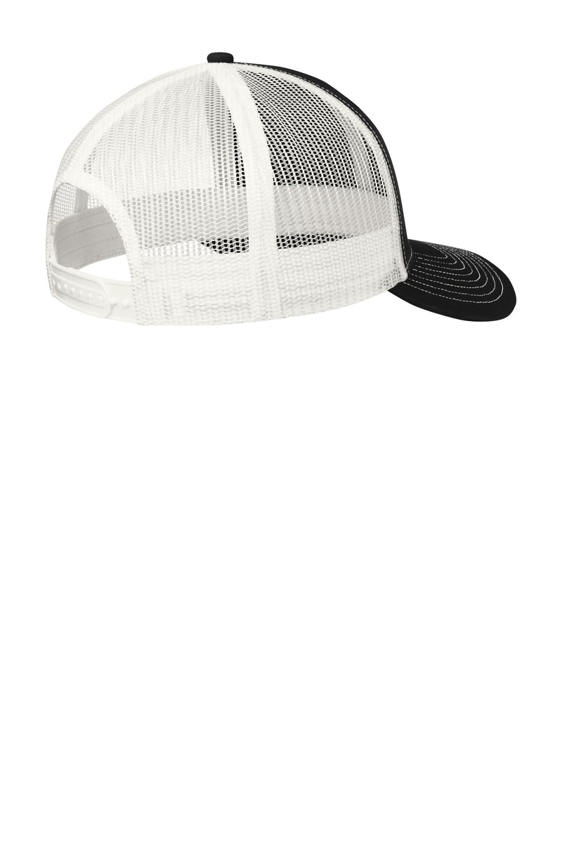 Port Authority Snapback Trucker Cap - Black/ White