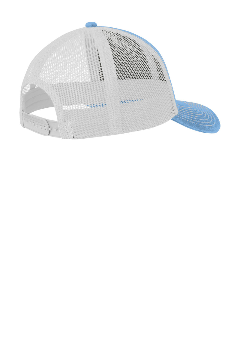 Port Authority Snapback Trucker Cap - Carolina Blue/ White