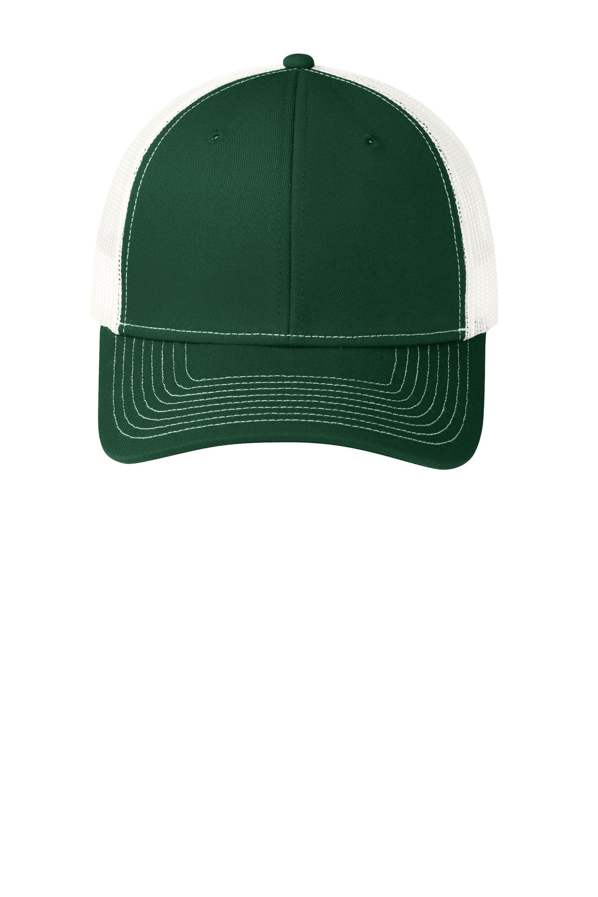 Port Authority Snapback Trucker Cap - Dark Green/ White