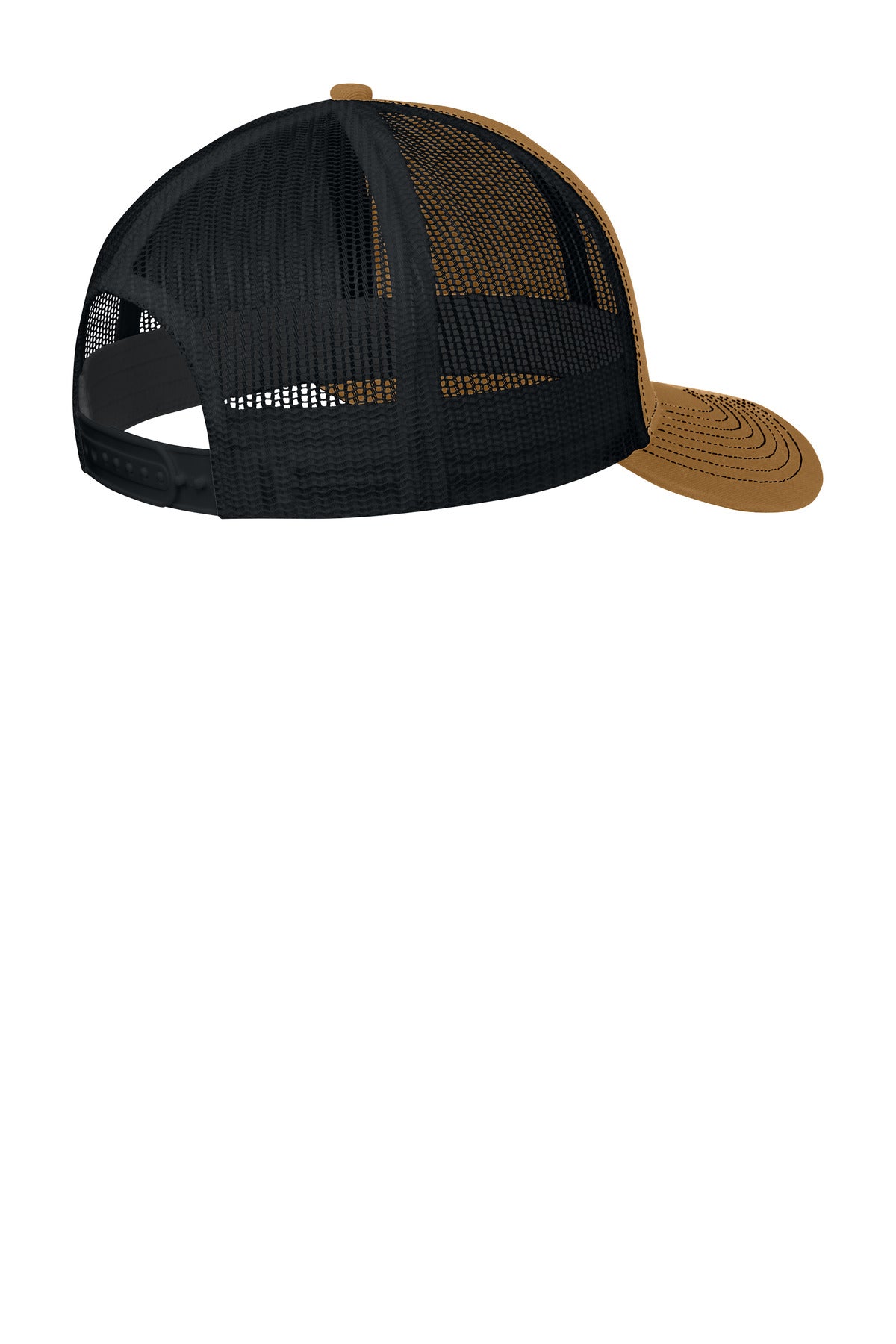 Port Authority Snapback Trucker Cap - Duck Brown/ Black