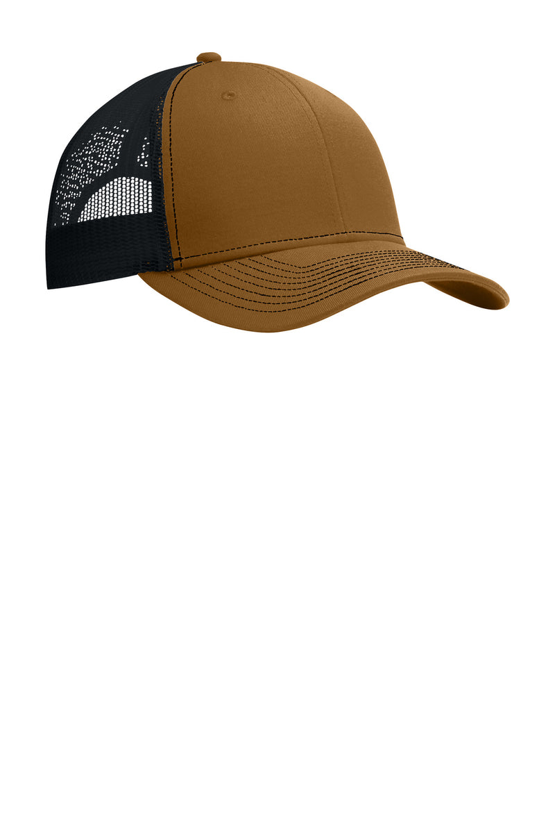Port Authority Snapback Trucker Cap - Duck Brown/ Black