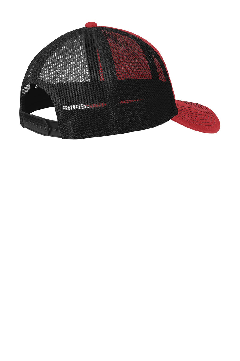 Port Authority Snapback Trucker Cap - Flame Red/ Black