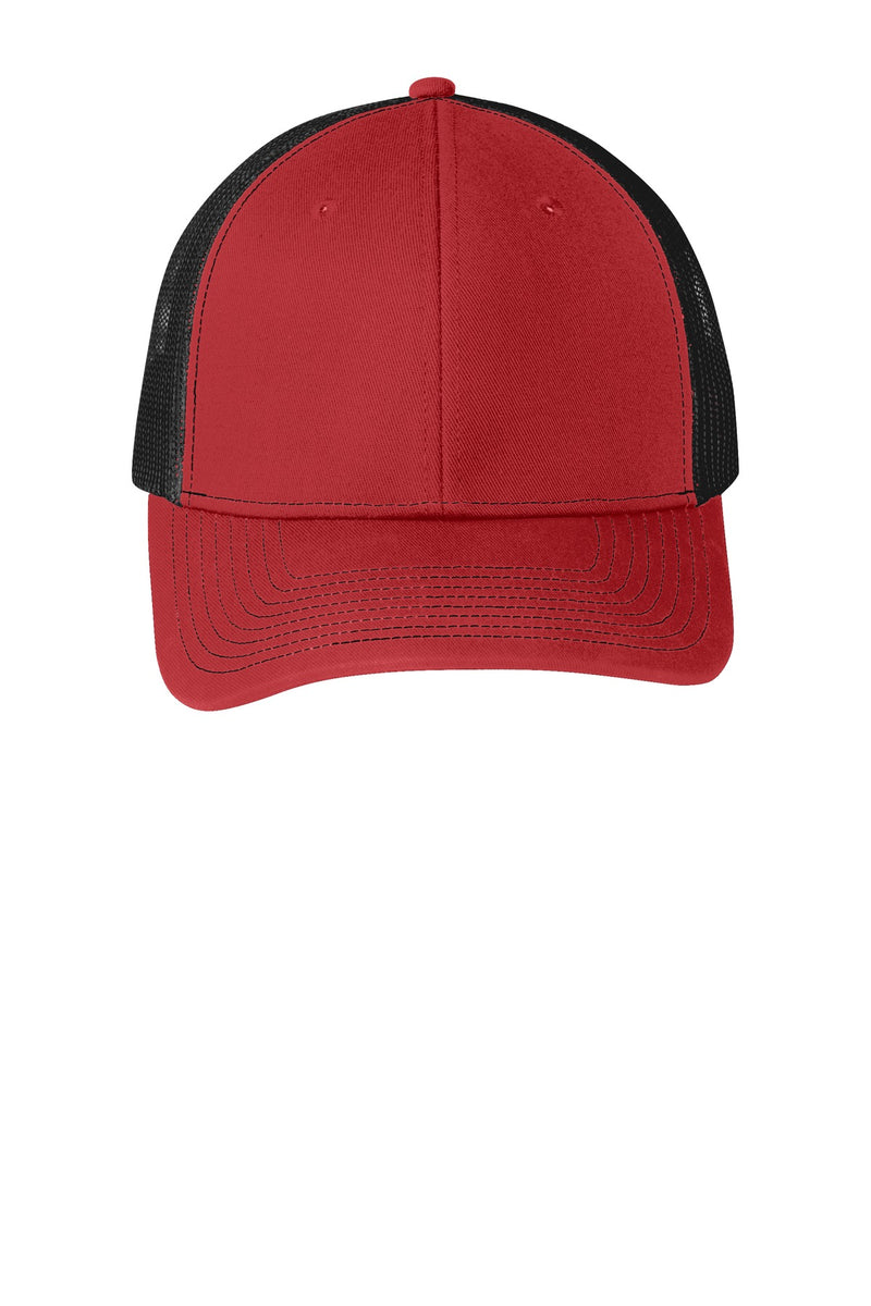 Port Authority Snapback Trucker Cap - Flame Red/ Black