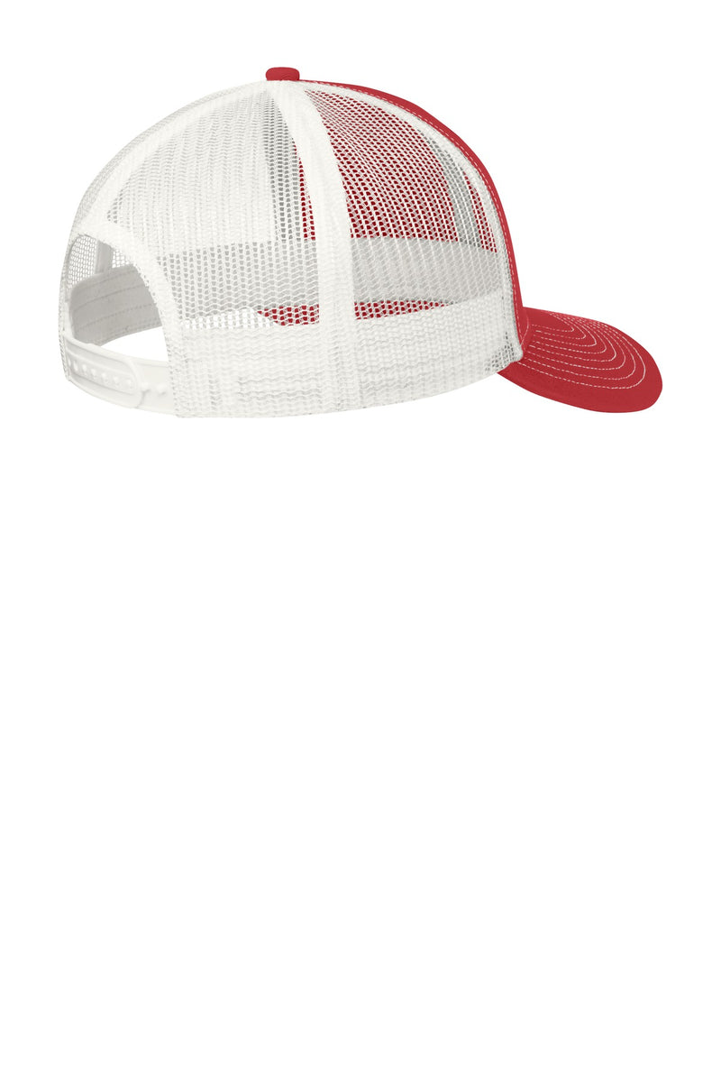 Port Authority Snapback Trucker Cap - Flame Red/ White