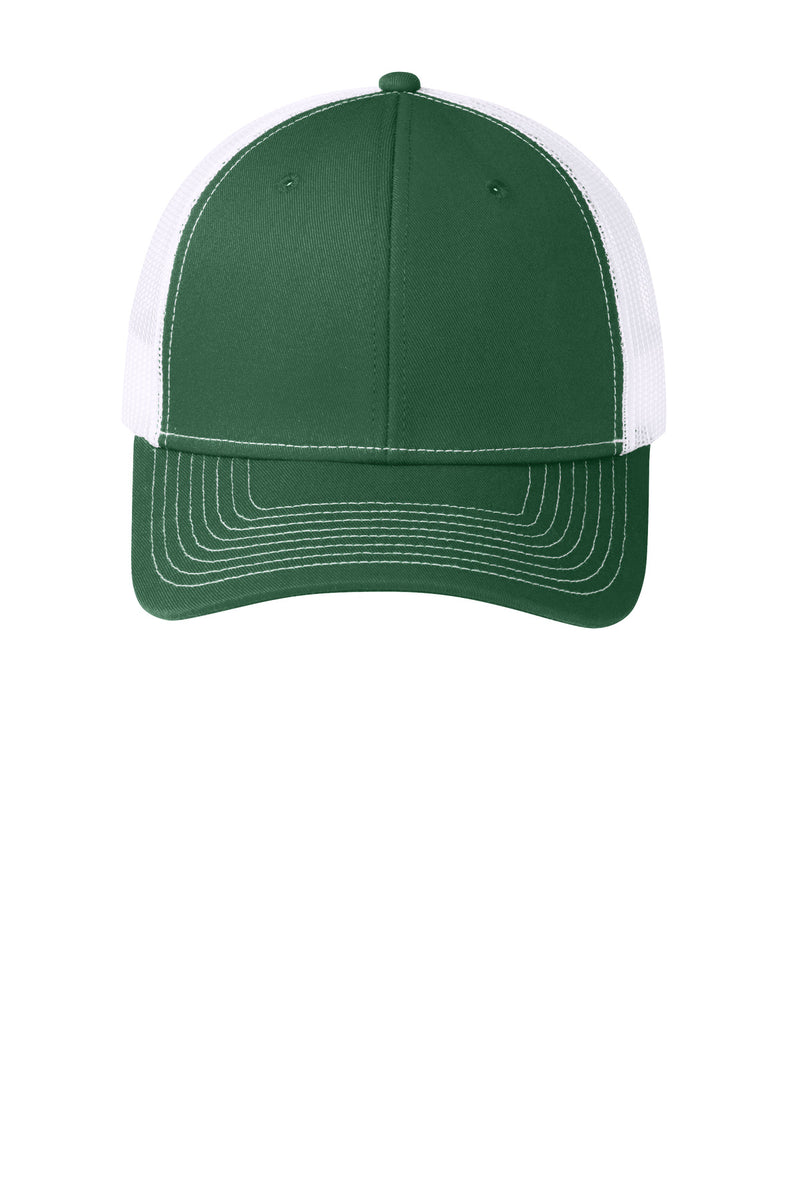 Port Authority Snapback Trucker Cap - Forest Green/ White