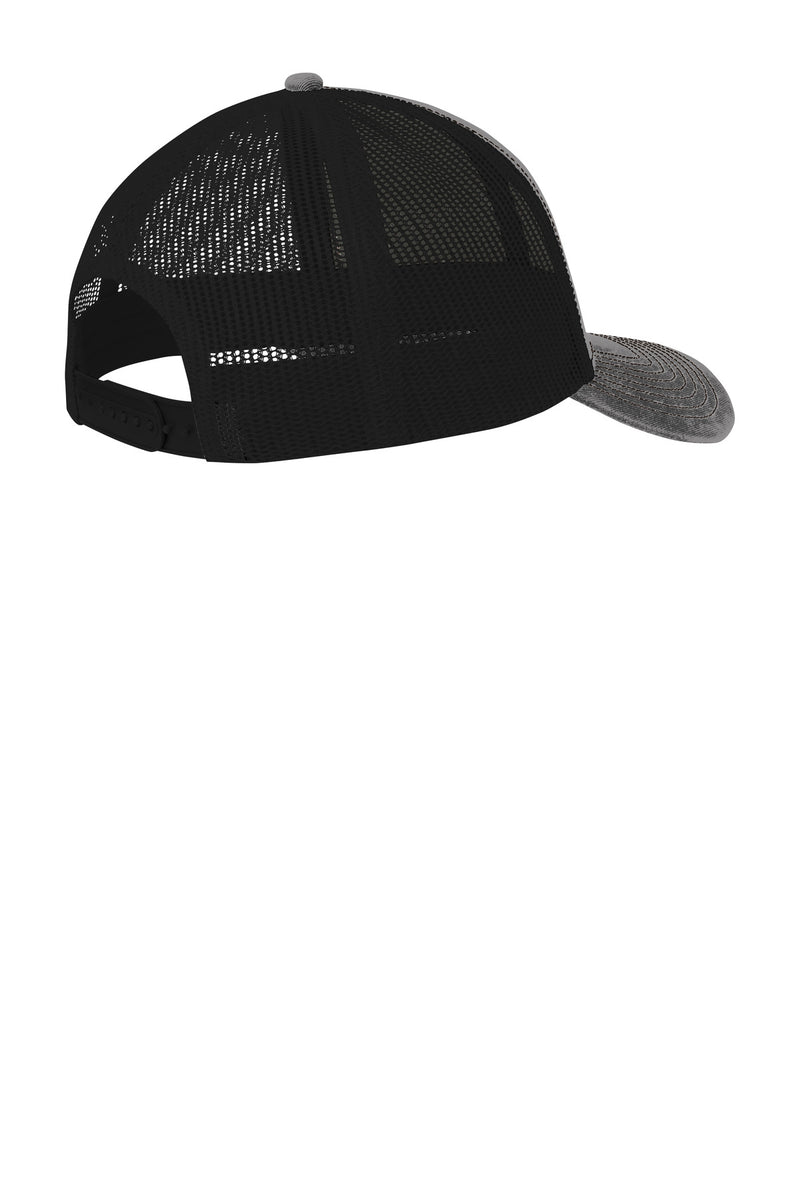 Port Authority Snapback Trucker Cap - Grey Steel/ Black