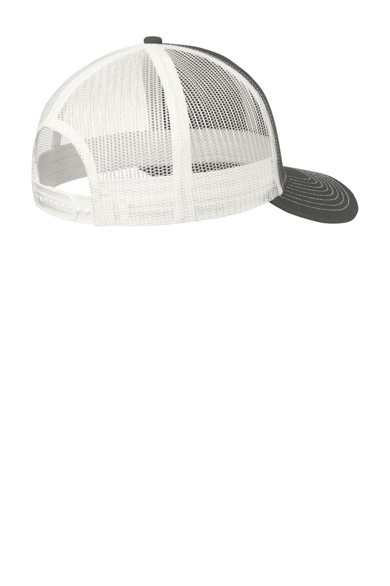 Port Authority Snapback Trucker Cap - Grey Steel/ White