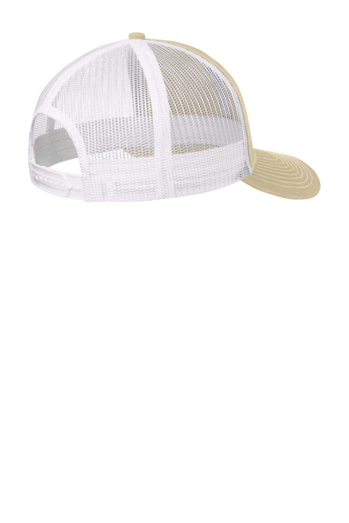 Port Authority Snapback Trucker Cap - Light Khaki/ White