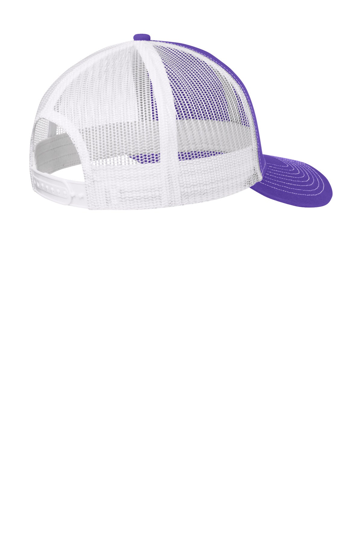 Port Authority Snapback Trucker Cap - Purple/ White