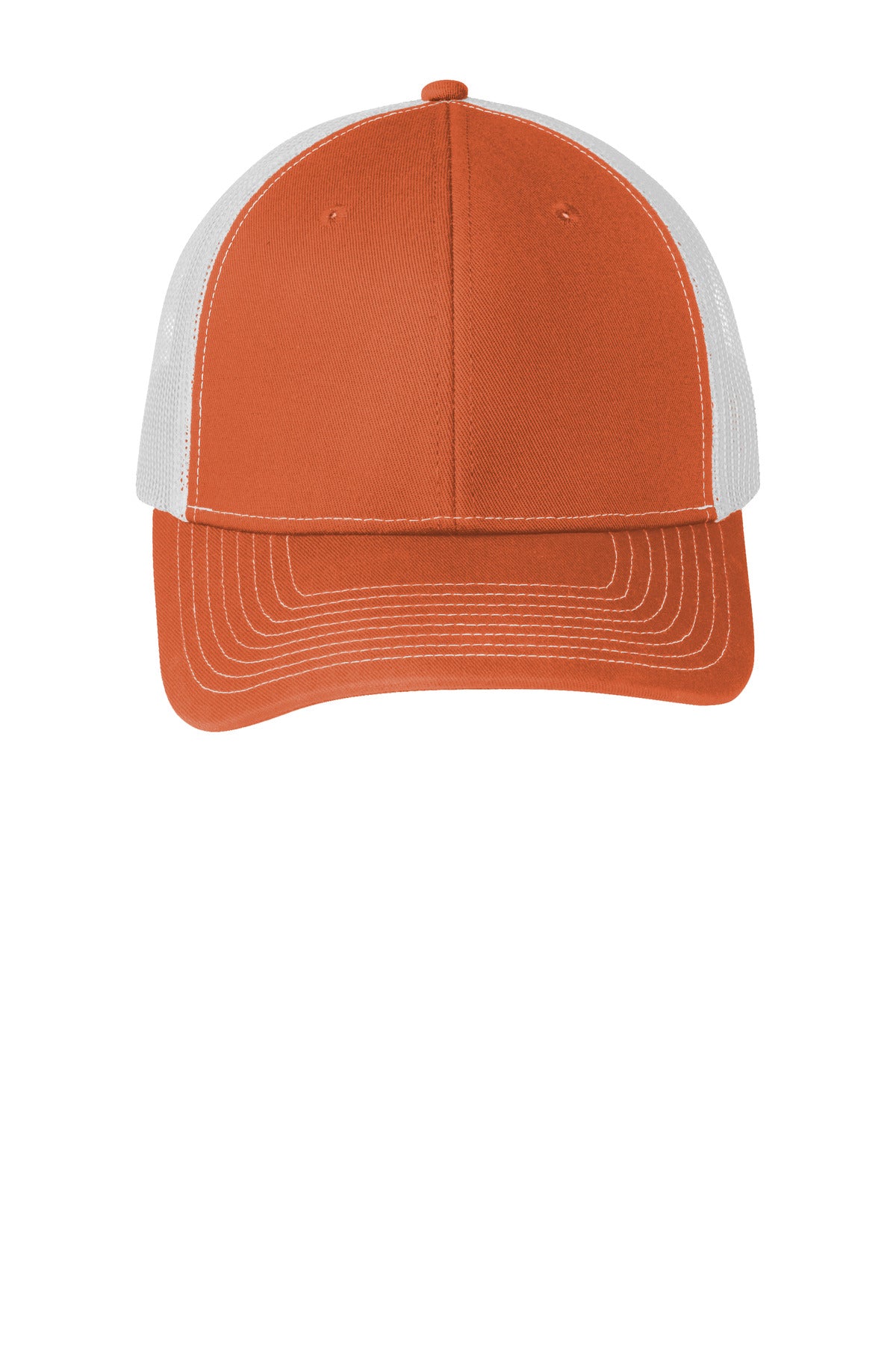 Port Authority Snapback Trucker Cap - Texas Orange/ White