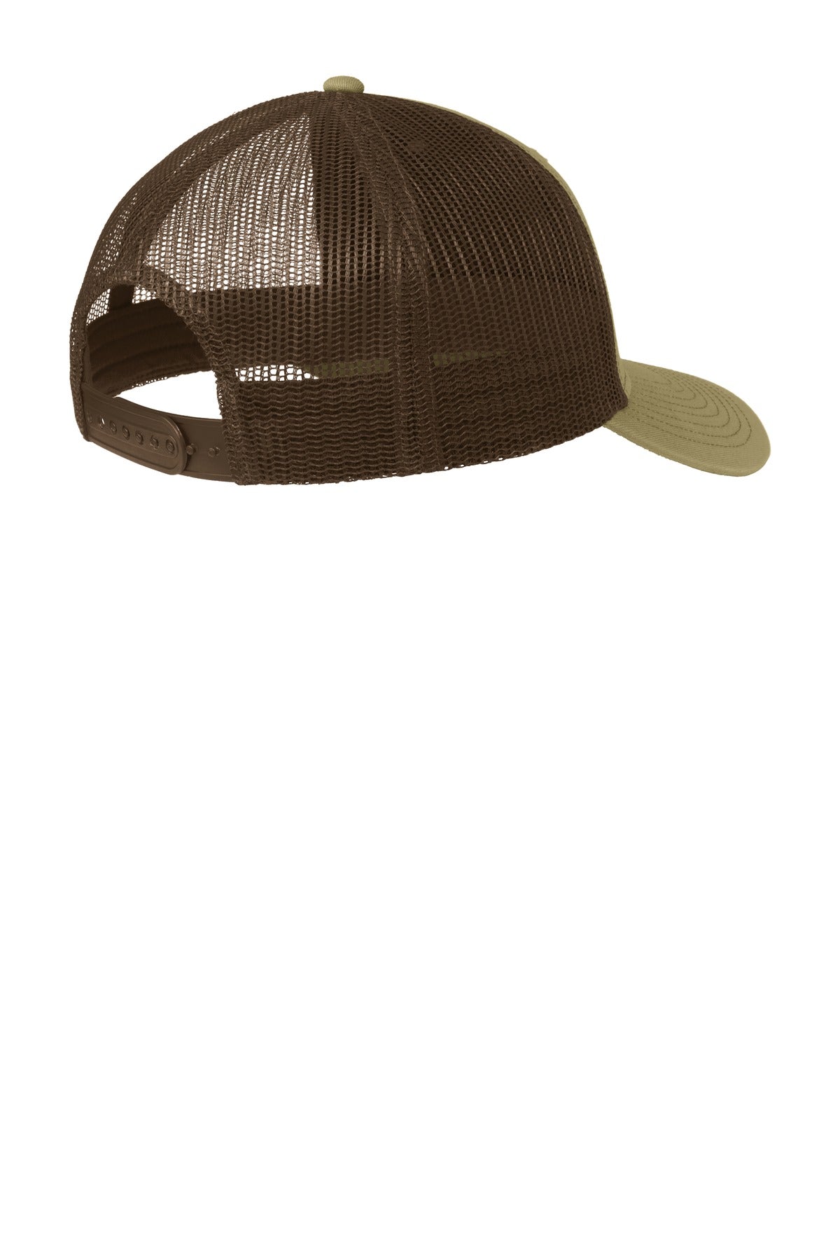 Port Authority Snapback Trucker Cap - True Khaki/ Coffee