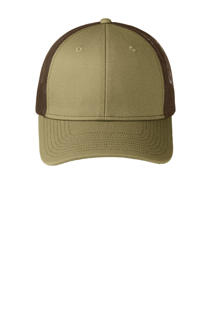 Port Authority Snapback Trucker Cap - True Khaki/ Coffee