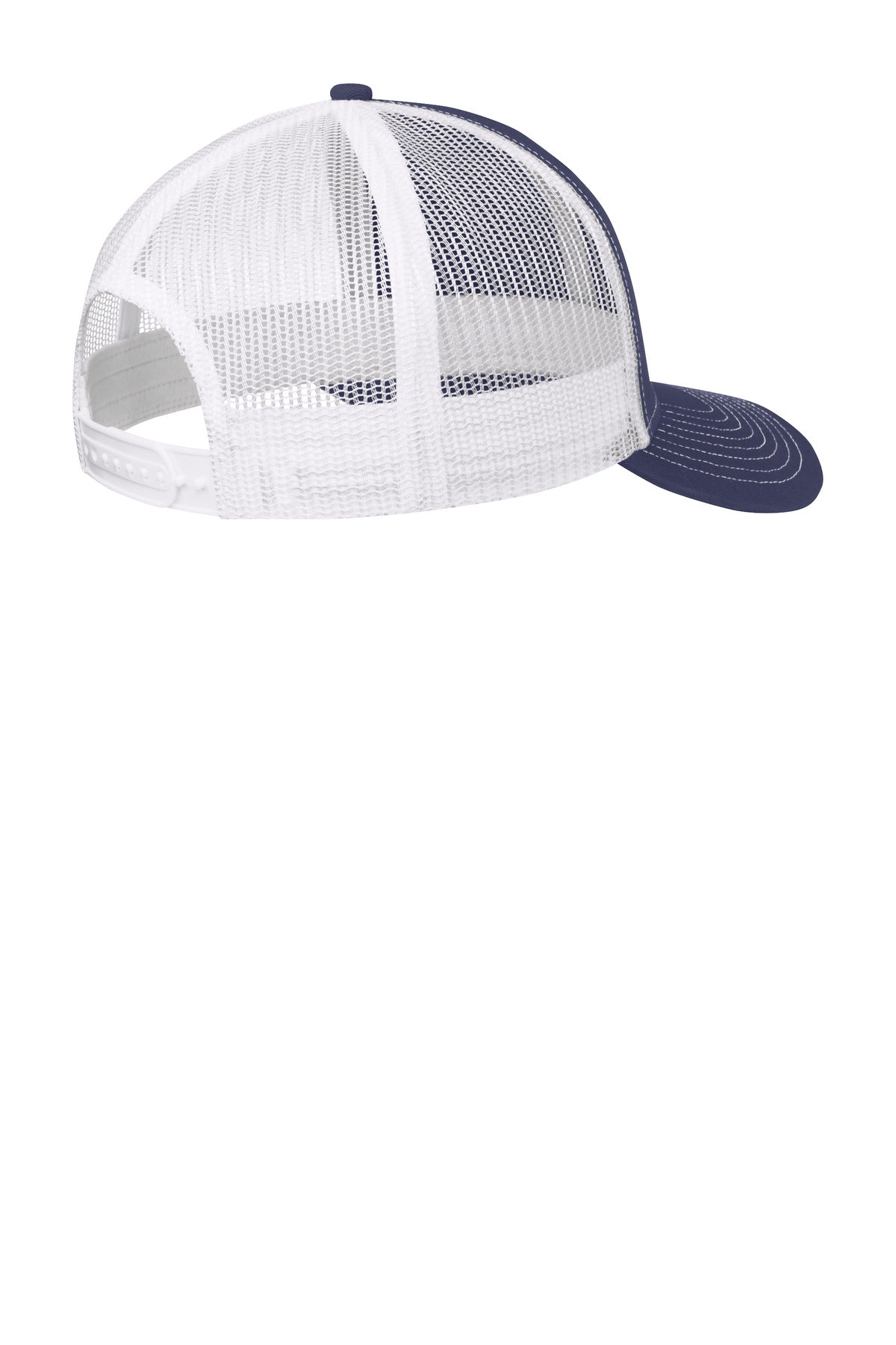 Port Authority Snapback Trucker Cap - True Navy/ White