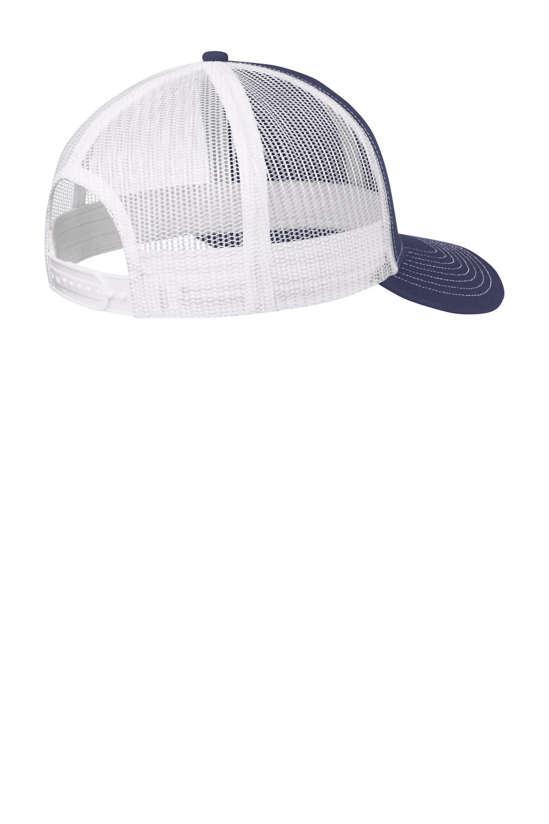 Port Authority Snapback Trucker Cap - True Navy/ White