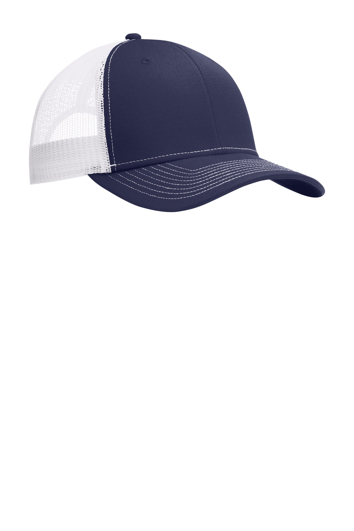 Port Authority Snapback Trucker Cap - True Navy/ White