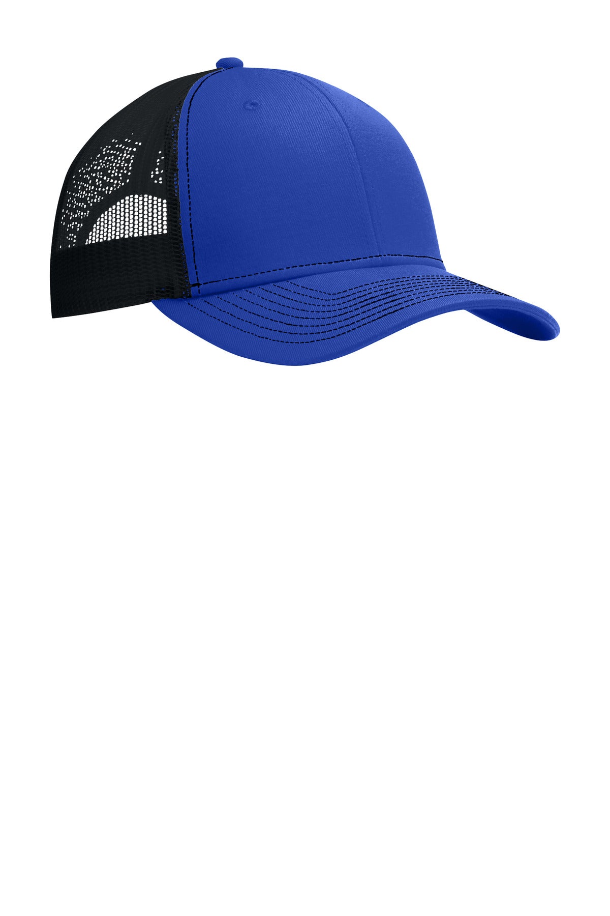 Port Authority Snapback Trucker Cap - True Royal/ Black