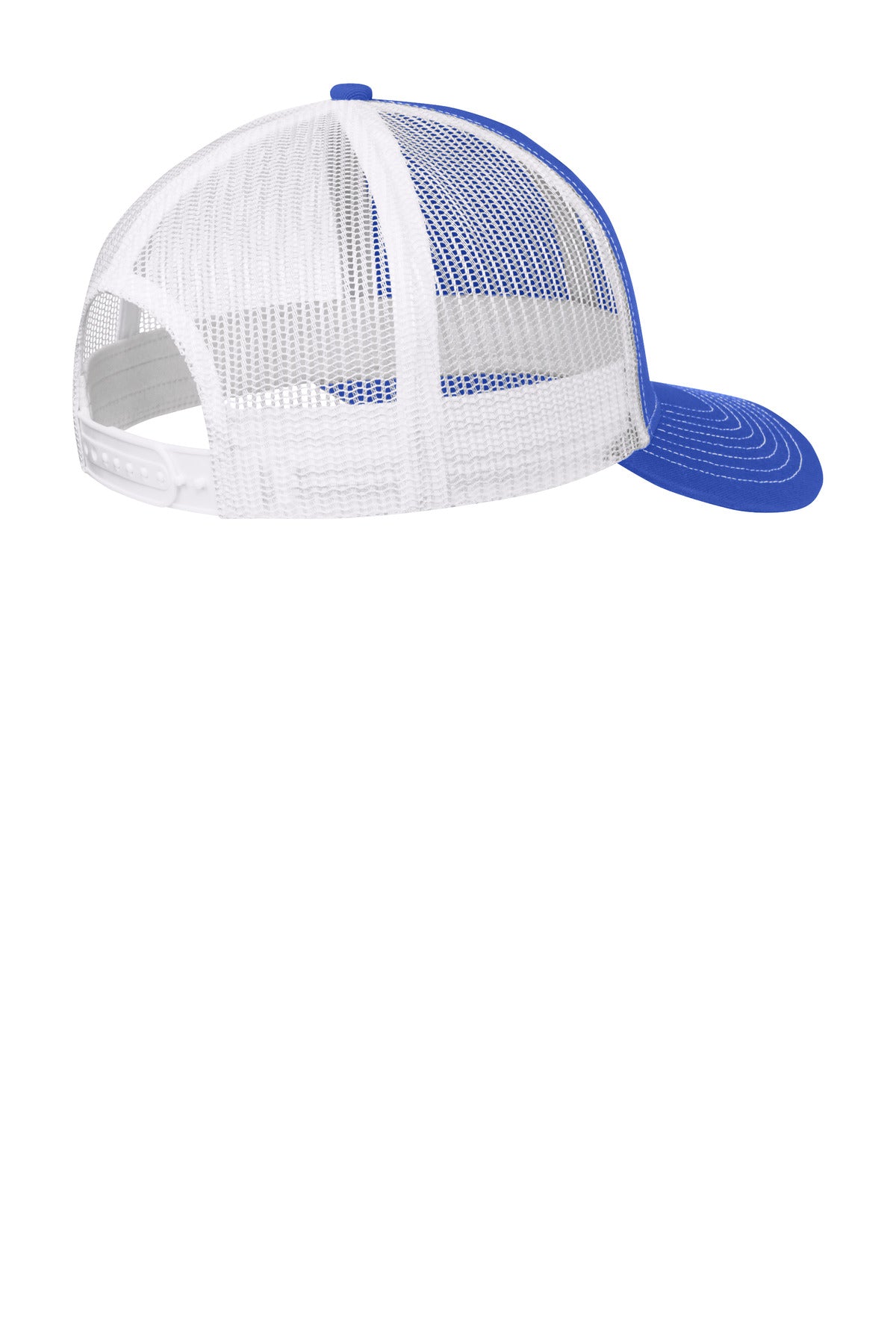 Port Authority Snapback Trucker Cap - True Royal/ White