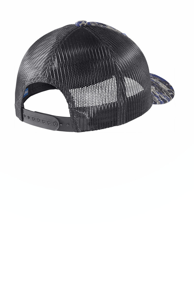 Port Authority  Digi Camo Snapback Trucker Cap - Patriot Blue Digi/ Grey Steel