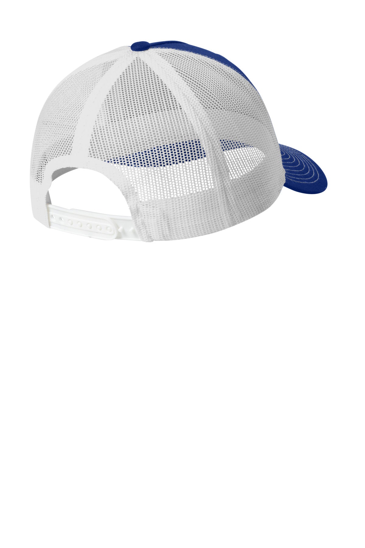 Port Authority Snapback Five-Panel Trucker Cap - Patriot Blue/ White