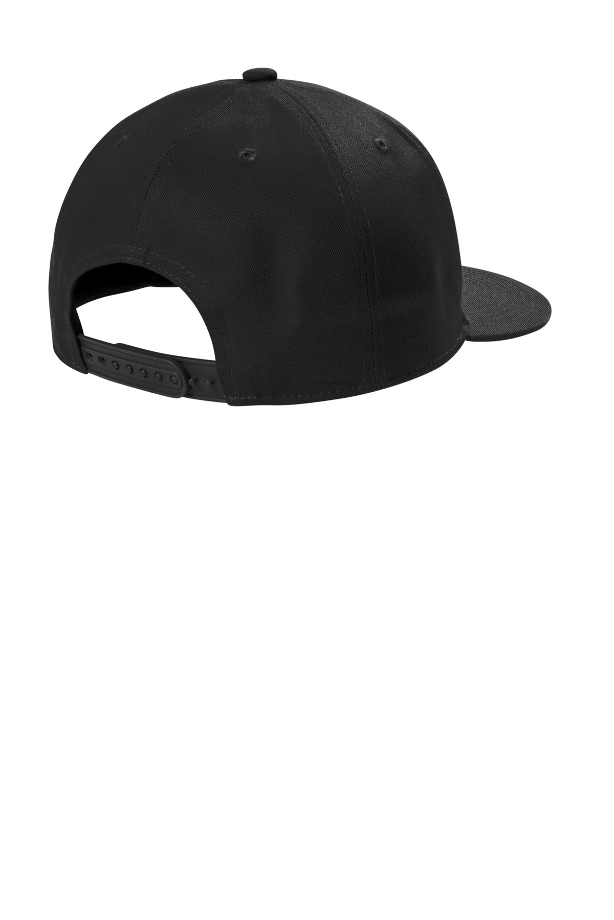 Port Authority Snapback Flat Bill Cap - Black
