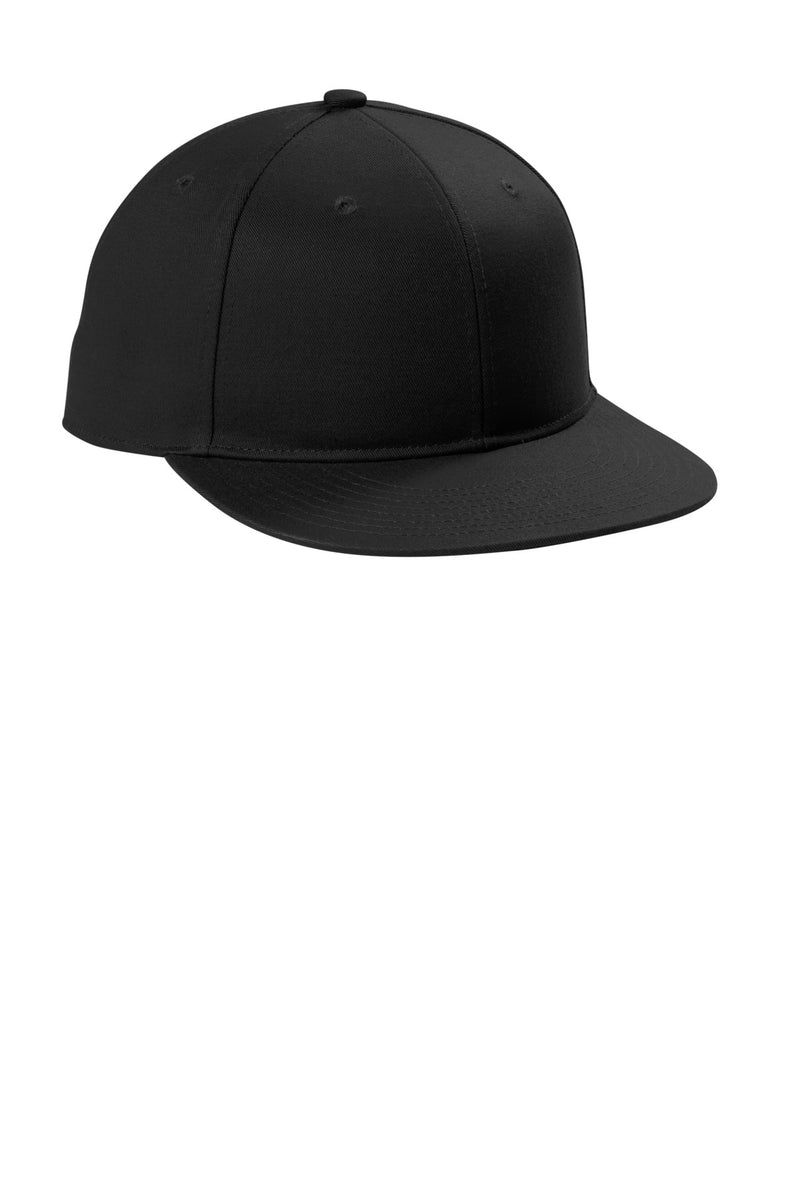 Port Authority Snapback Flat Bill Cap - Black