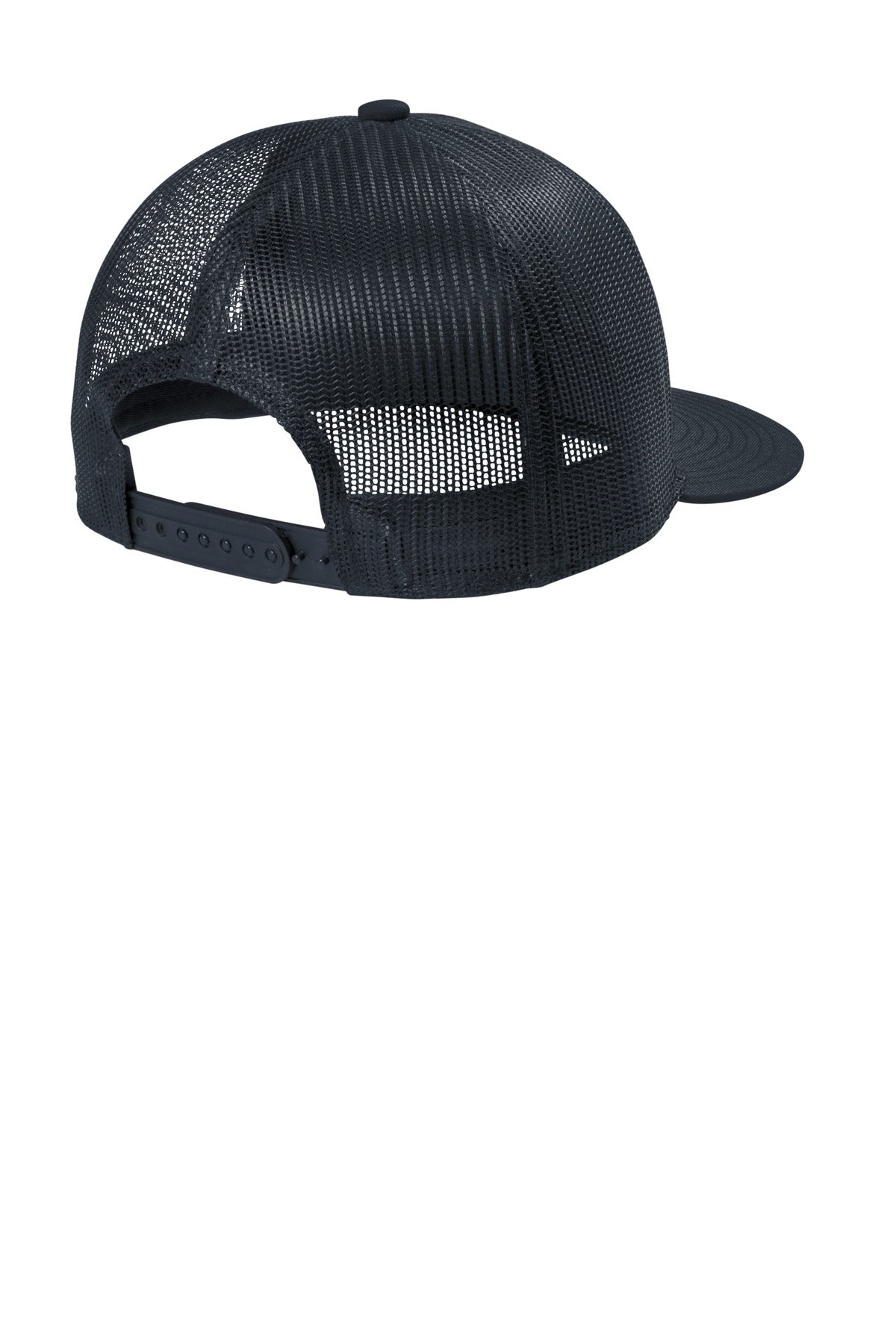 Port Authority Snapback Flat Bill Trucker Cap - Rich Navy