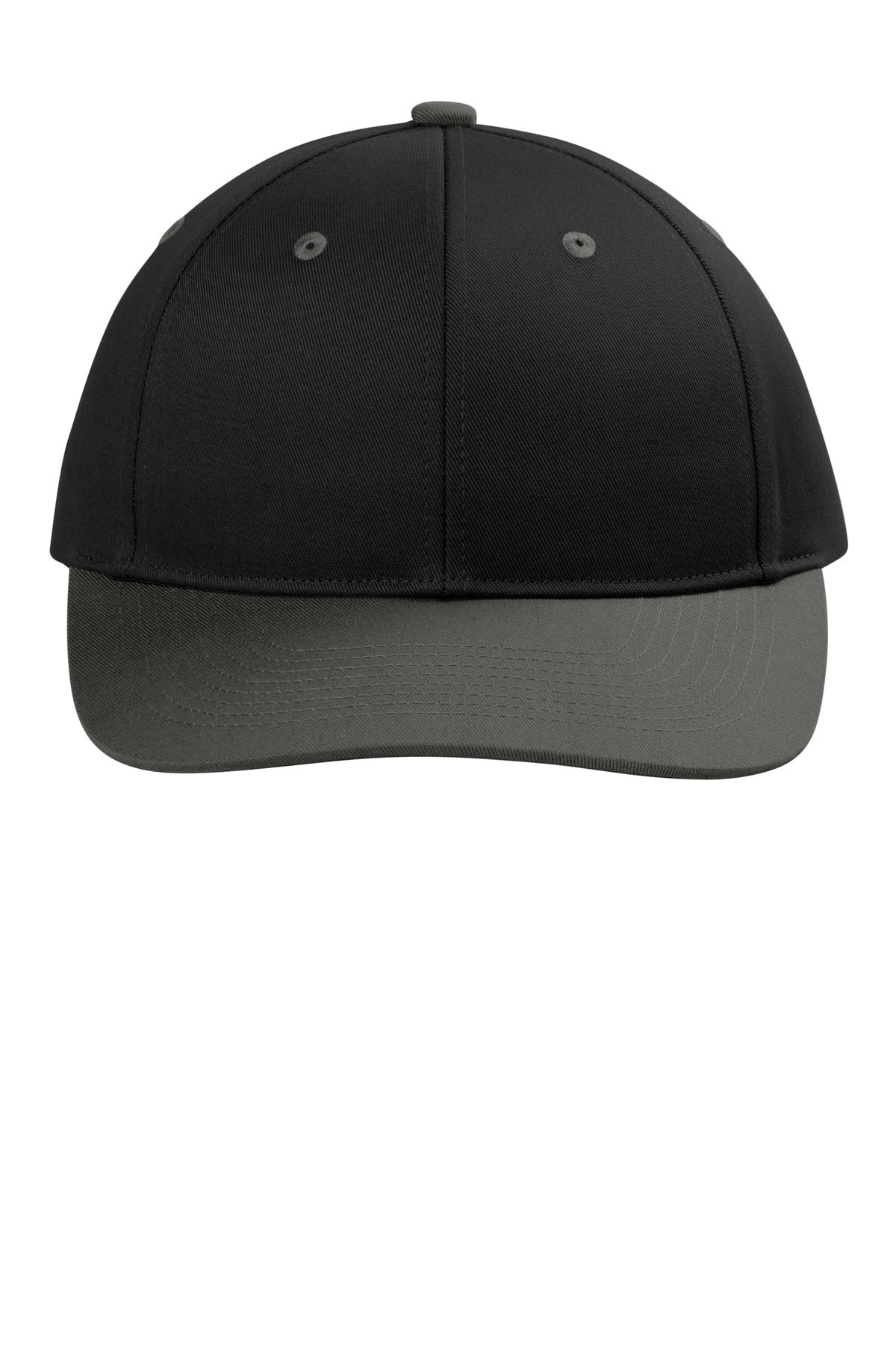 Port Authority Snapback Cap - Black/ Grey Steel