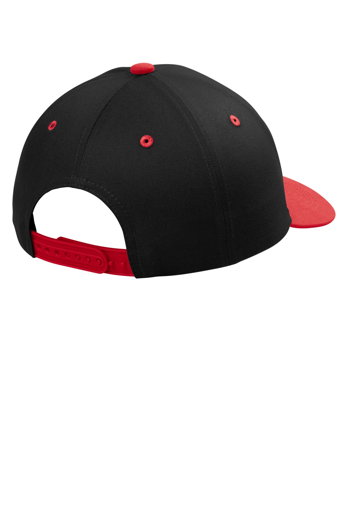 Port Authority Snapback Cap - Black/ True Red
