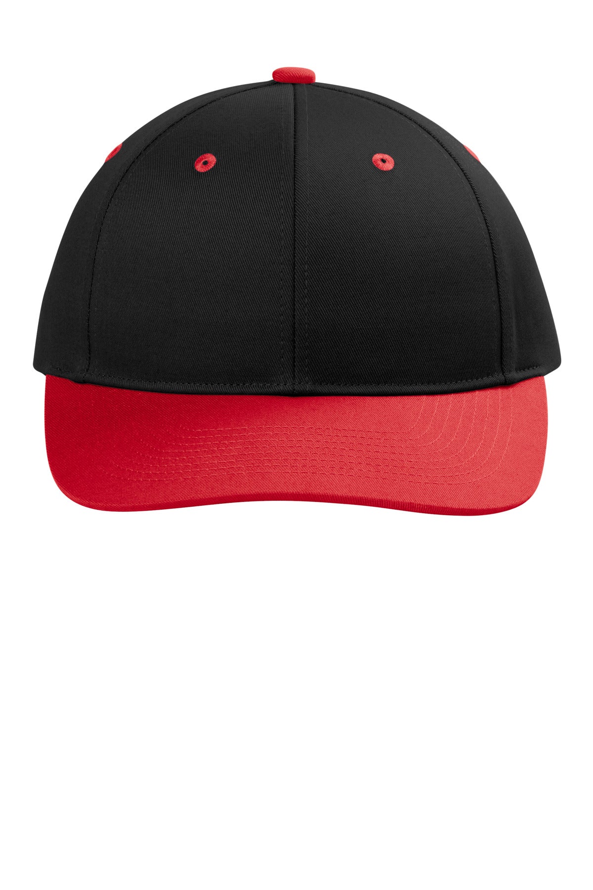 Port Authority Snapback Cap - Black/ True Red