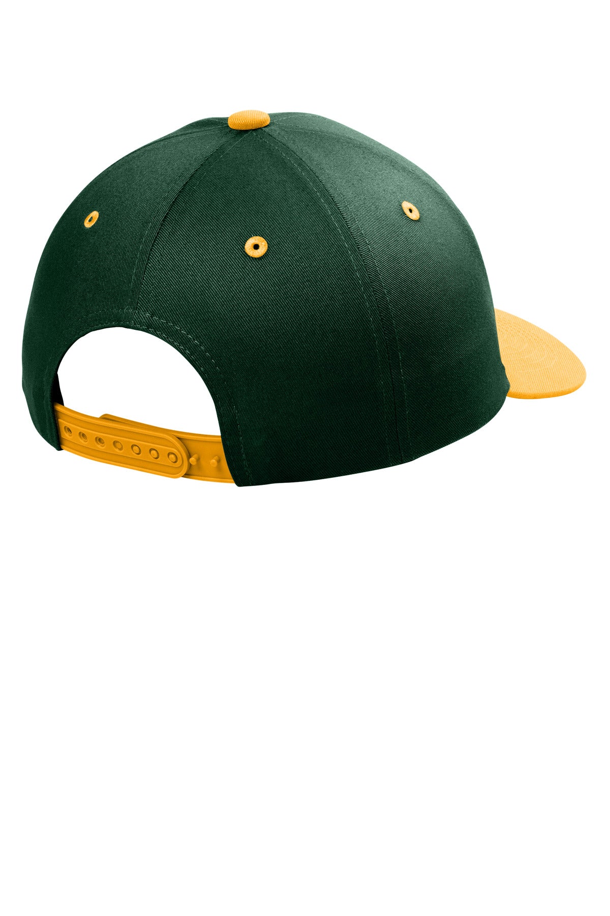 Port Authority Snapback Cap - Dark Green/ Gold