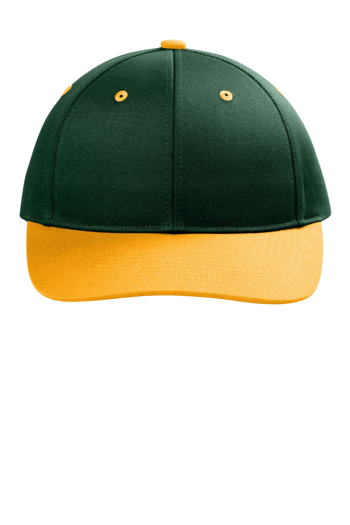 Port Authority Snapback Cap - Dark Green/ Gold