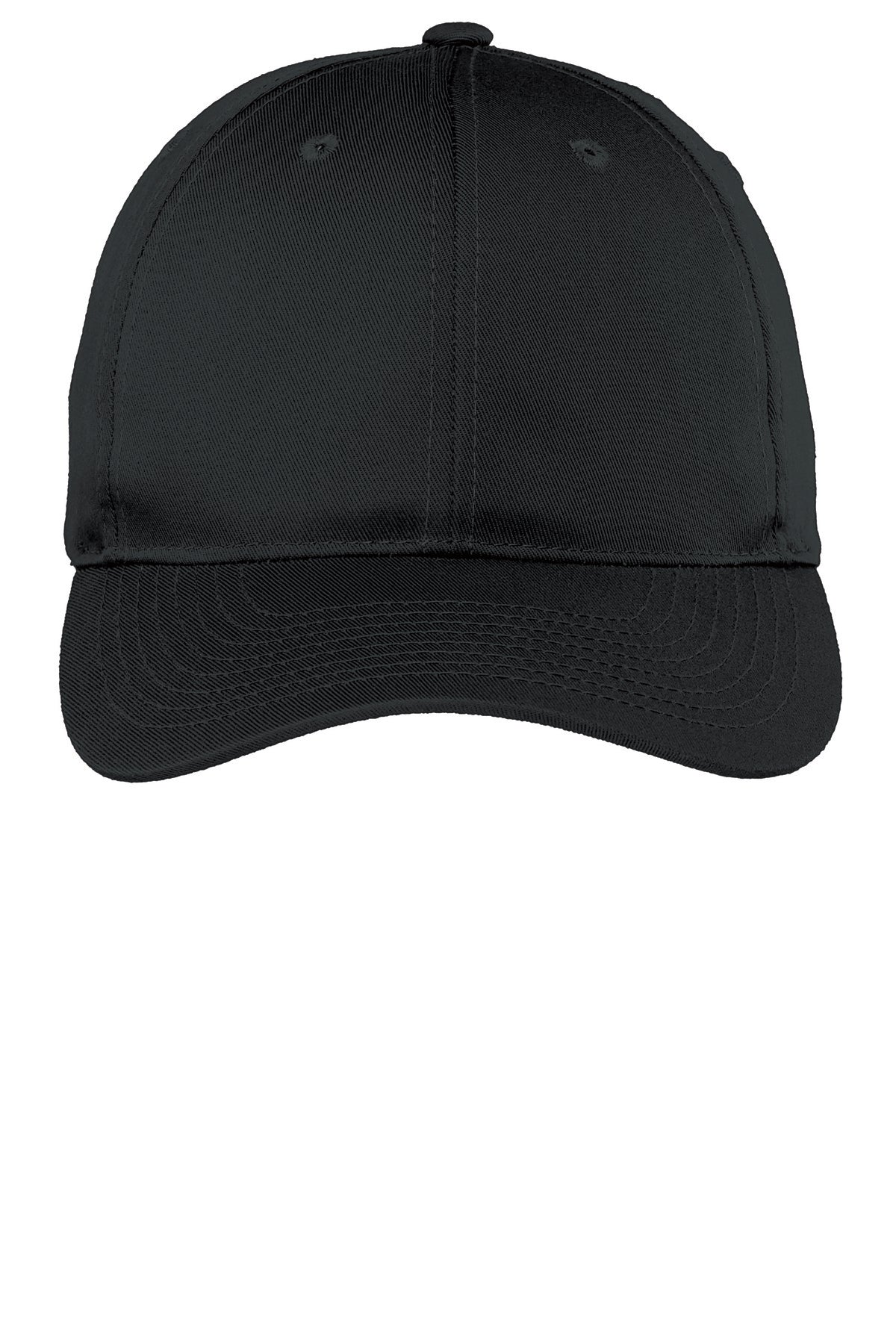 Port Authority Fine Twill Cap - Black