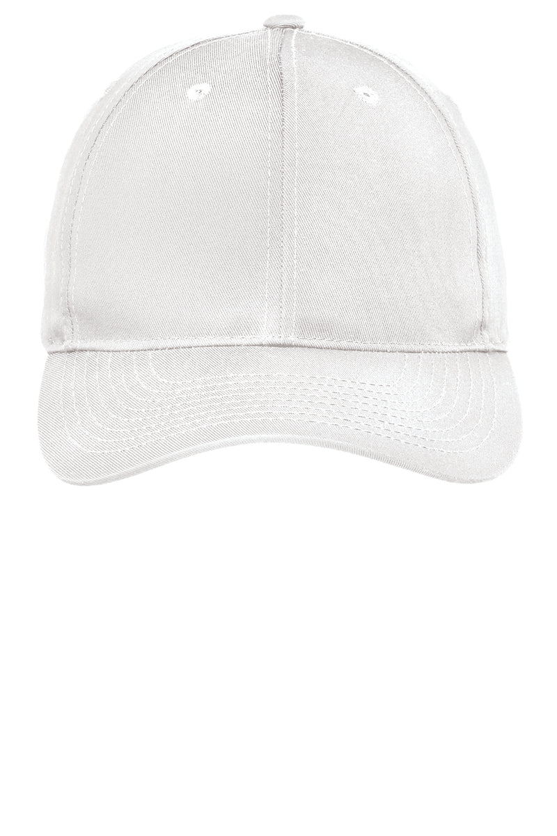Port Authority Fine Twill Cap - White