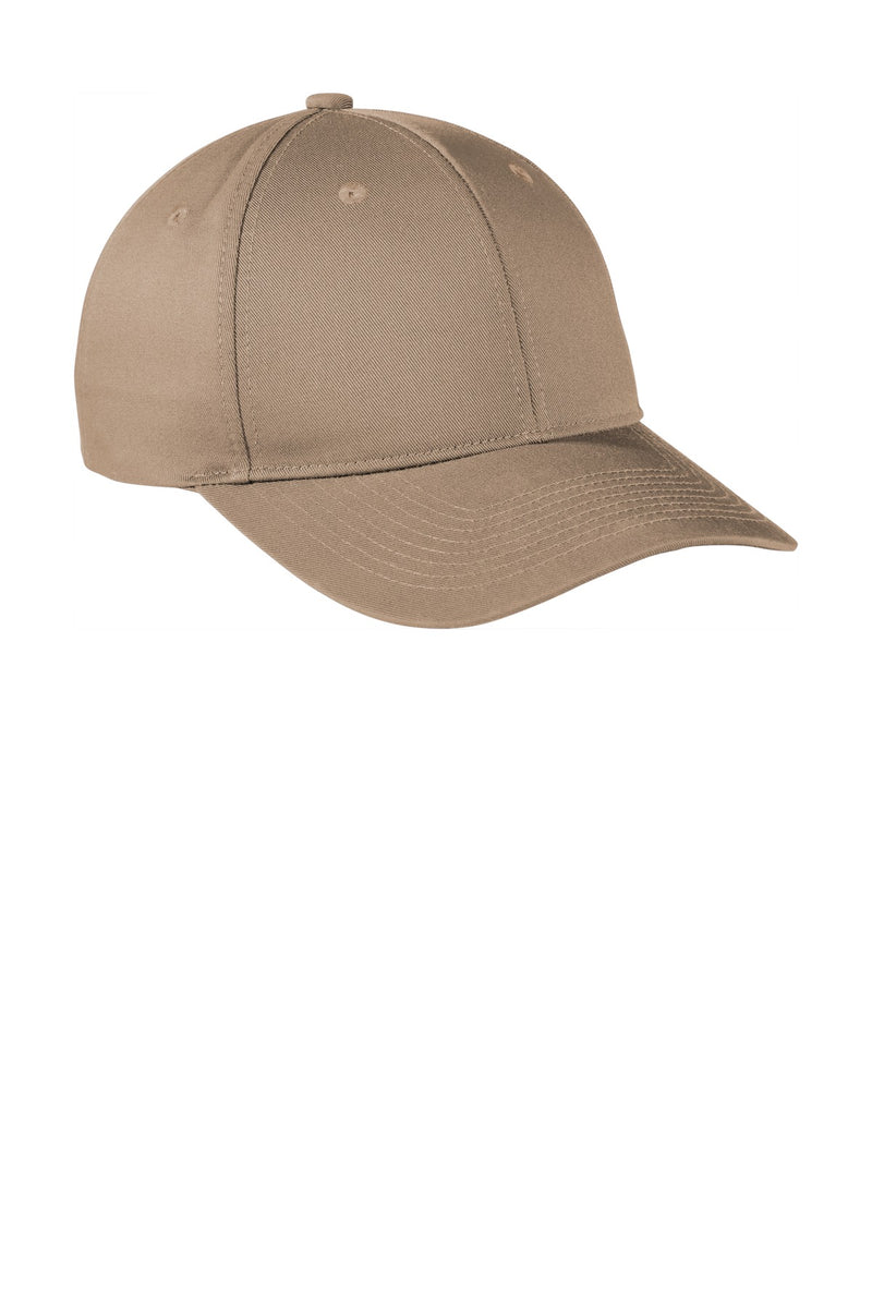 Port Authority  Snapback Fine Twill Cap - Khaki