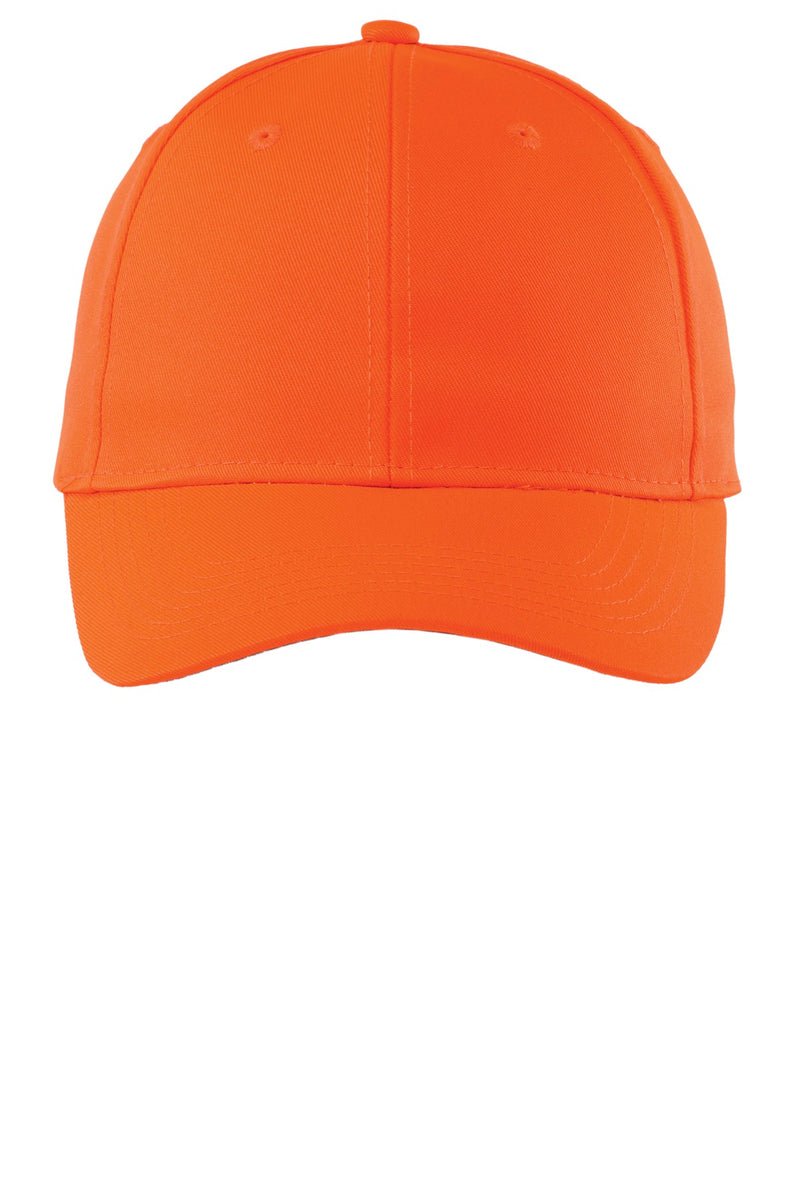 Port Authority Solid Enhanced Visibility Cap - Safety Orange