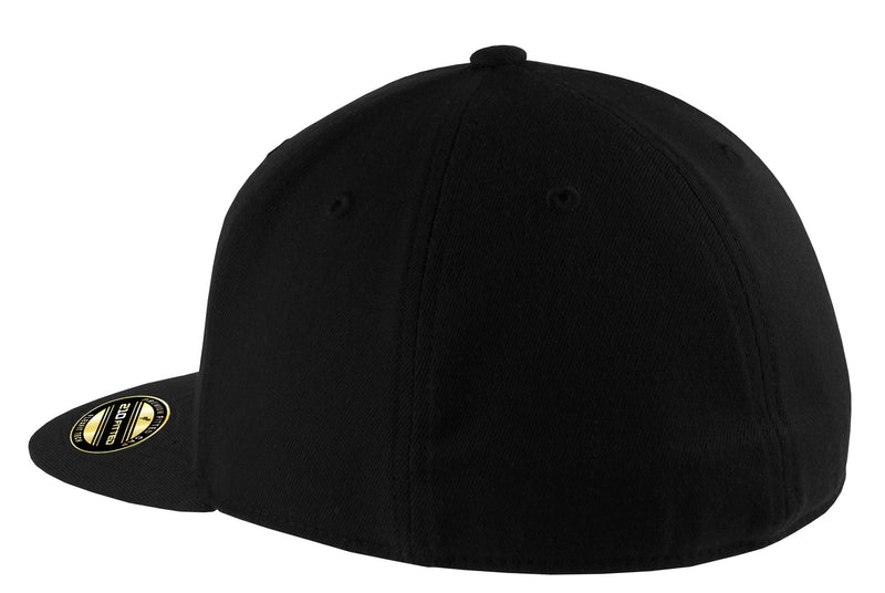Port Authority Flexfit 210 Flat Bill Cap - Black