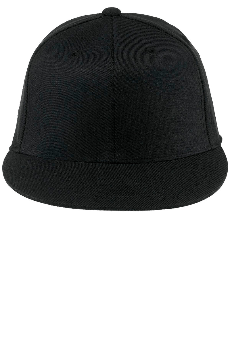 Port Authority Flexfit 210 Flat Bill Cap - Black