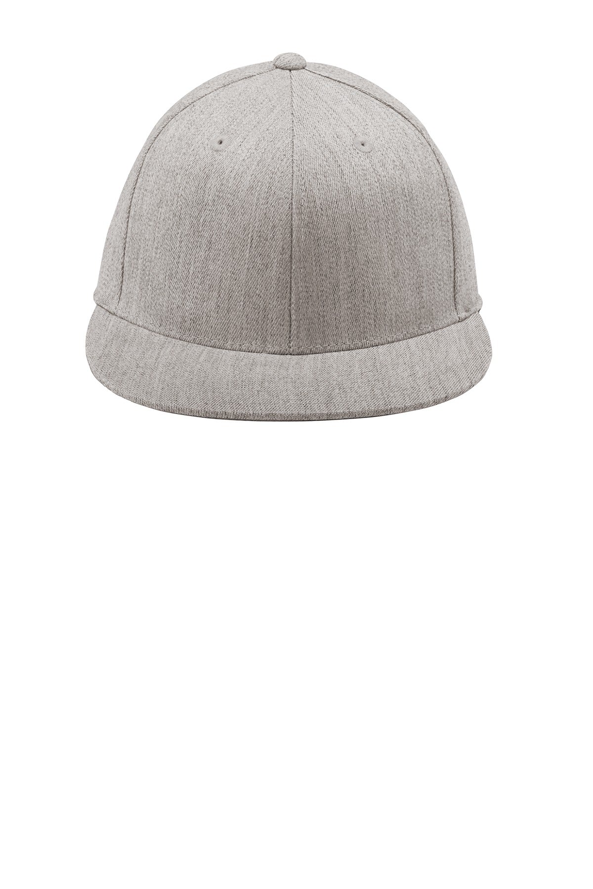 Port Authority Flexfit 210 Flat Bill Cap - Heather Grey