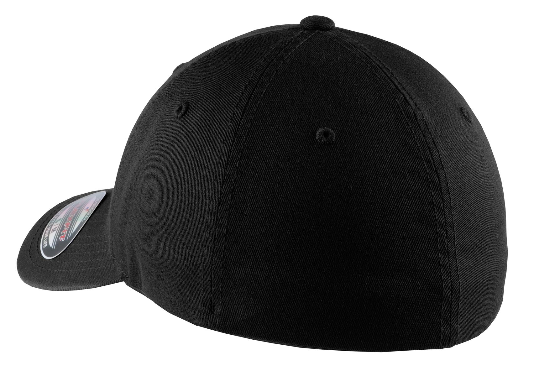 Port Authority Flexfit Garment-Washed Cap - Black