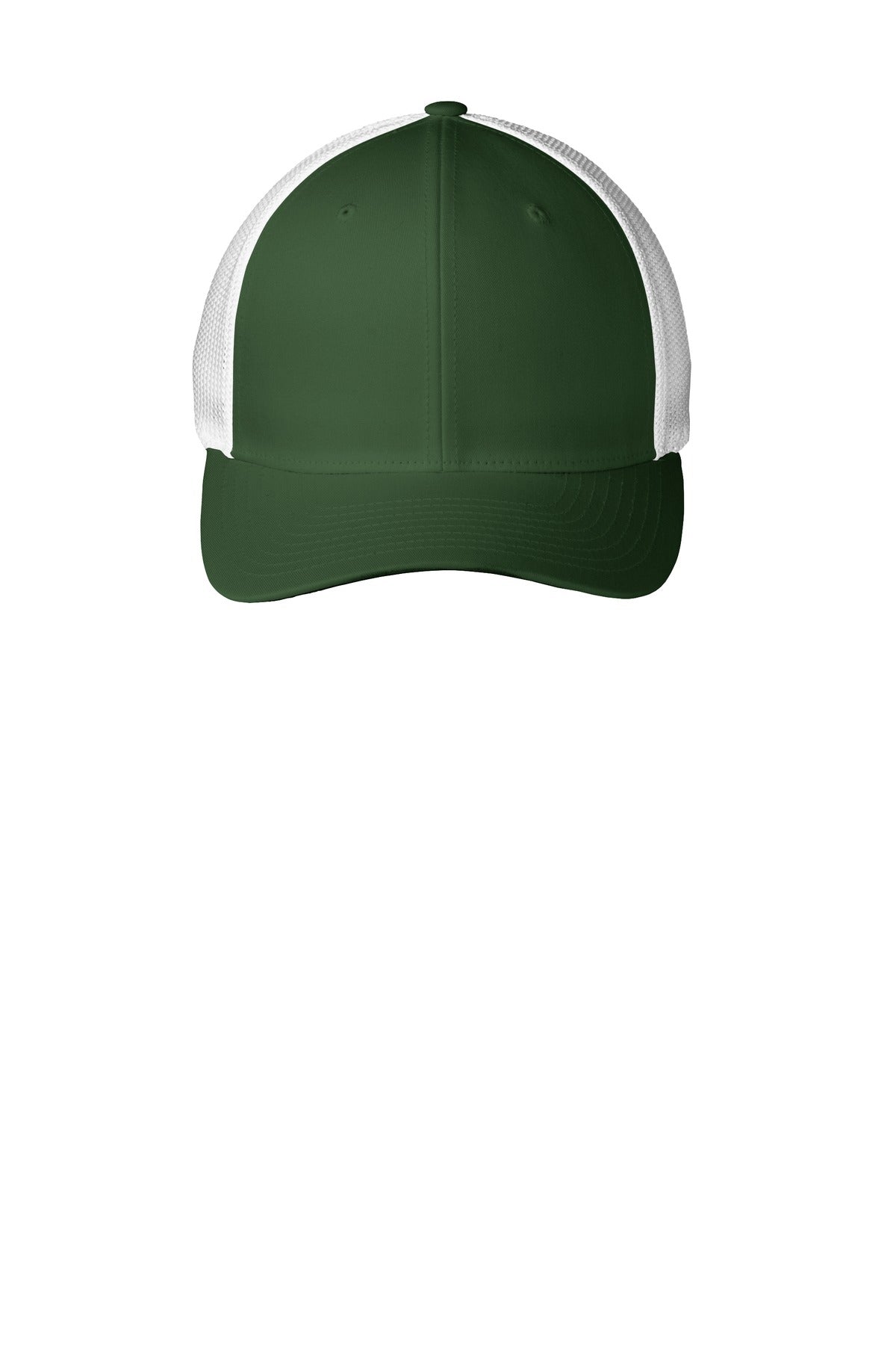 Port Authority Flexfit Mesh Back Cap - Forest Green/ White