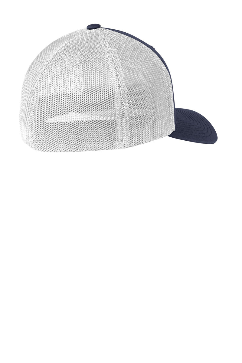 Port Authority Flexfit Mesh Back Cap - True Navy/ White