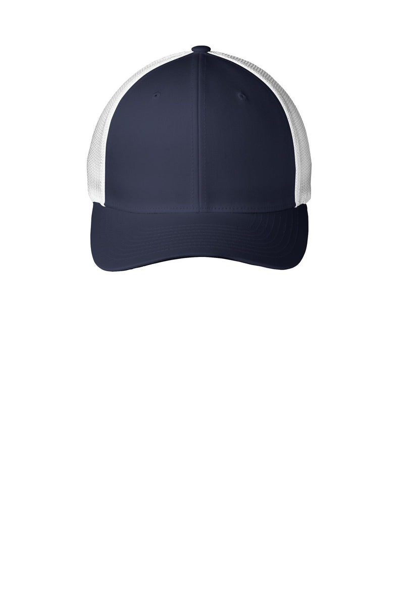 Port Authority Flexfit Mesh Back Cap - True Navy/ White